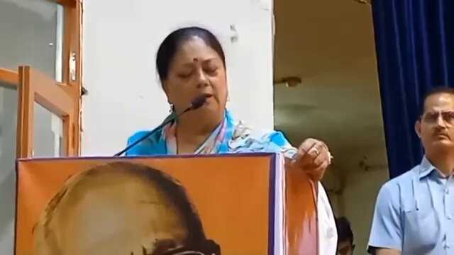 वफा का वह दौर अलग, आज तो लोग अंगुली काटने का करते हैं प्रयास : वसुंधरा राजे